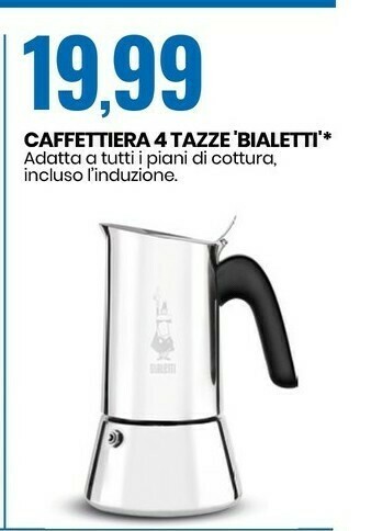 Eurospin Bialetti Caffettiera 4 Tazze offerta