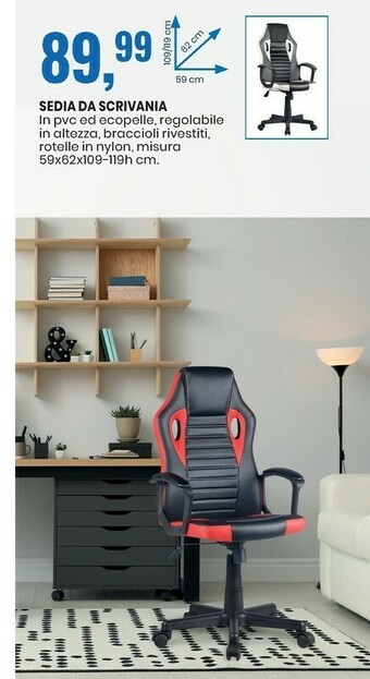 Eurospin Sedia Da Scrivania offerta