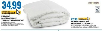 Eurospin Piumino Matrimoniale offerta