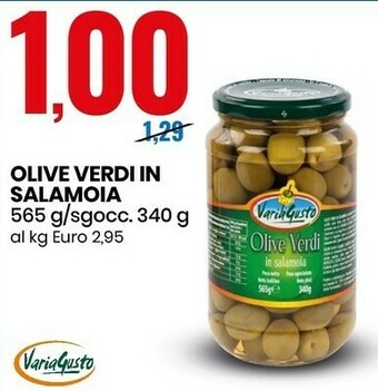 Eurospin Varia Gusto Olive Verdi In Salamoia offerta