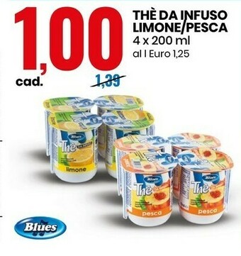 Eurospin Blues The Da Infuso Limone/ Pesca offerta