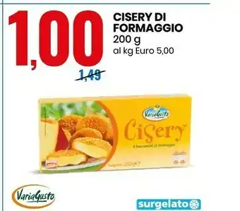 Eurospin Variagusto Cisery Di Formaggio offerta