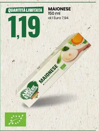 Amo essere biologico Maionese