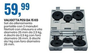 Eurospin Valigetta Pesi Da 15 Kg offerta