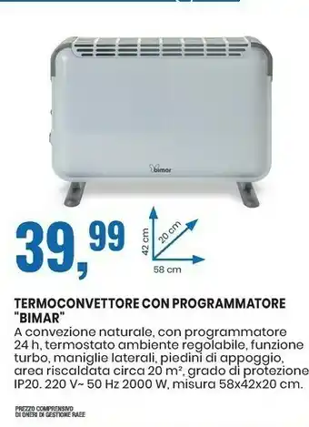 Bimar Termoconvettore Con Programmatore