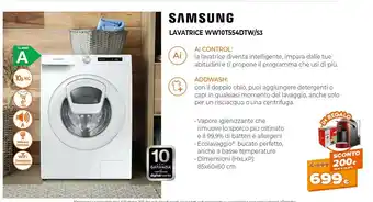 Expert Samsung Lavatrice WW10T554DTW/S3 offerta