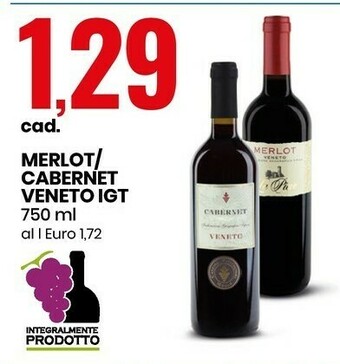 Eurospin Merlot/ Cabernet Veneto IGT offerta