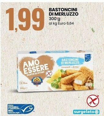 Eurospin Athena Bastoncini Di Merluzzo offerta
