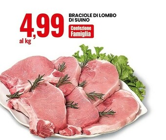 Eurospin Braciole Di Lombo Di Suino offerta