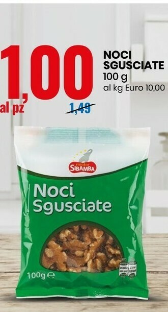 Eurospin Mister sibamba Noci Sgusciate offerta
