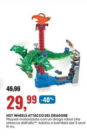 Hot Wheels Attacco Del Dragone