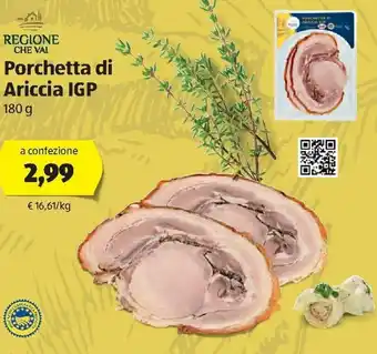 ALDI Regione Che Val Porchetta di Ariccia IGP 180g offerta