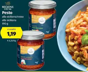 ALDI Regione Che Val Pesto alla siciliana/rosso alla siciliana 190g offerta