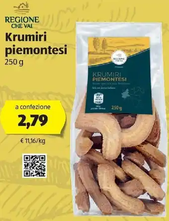 ALDI Regione Che Val Krumiri piemontesi 250g offerta