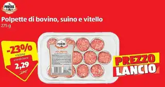 ALDI Polpette di bovino, suino e vitello 275g offerta