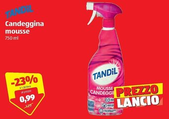 ALDI Tandil Candeggina mousse 750 ml offerta