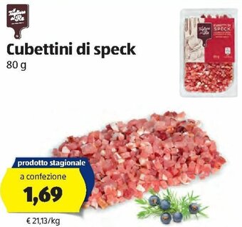 ALDI Cubettini di speck 80g offerta