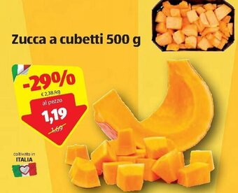 ALDI Zucca a cubetti 500 g offerta
