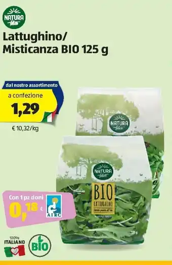 ALDI Natura Lattughino/Misticanza BIO 125g offerta