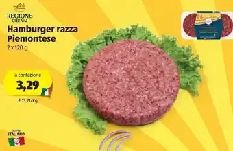 ALDI Regione Che Val Hamburger razza Piemontese 2x120 g offerta