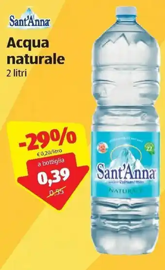 ALDI Sant'Anna Acqua naturale 2 litri offerta