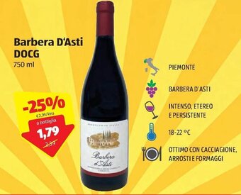 ALDI Barbera D'asti DOCG 750 ml offerta
