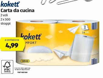 ALDI Kokett Carta da cucina offerta