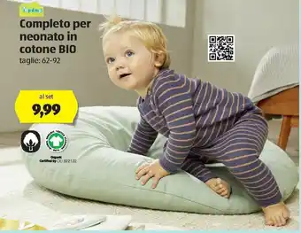 ALDI Completo per Neonato in cotone BIO offerta