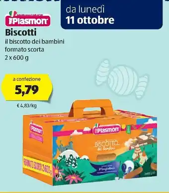 ALDI Plasmon Biscotto 2 x 600 g offerta