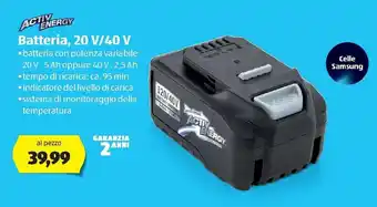 ALDI Activ Energy Batteria, 20 V/40 V offerta