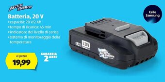ALDI Activ Energy Batteria, 20 V offerta