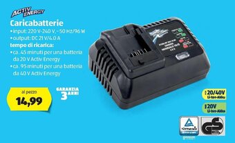 ALDI Activ Energy Caricabatterie offerta