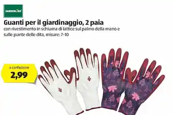 ALDI Garden Line Guanti per il Giardinaggio, 2 paia offerta