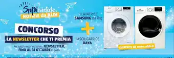 ALDI 1 Lavatrice Samsung da 7kg + 1 Asciugatrice Daya offerta