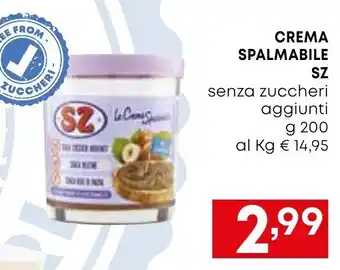 CREMA SPALMABILE SZ senza zuccheri aggiunti g 200
