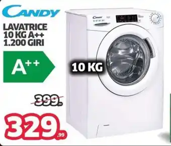CANDY LAVATRICE 10 KG A++ 1.200 GIRI