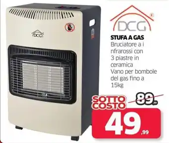 Telitaly DCG STUFA A GAS 15kg offerta