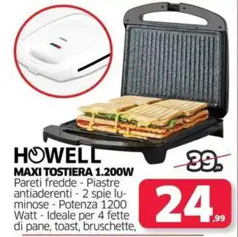 HOWELL MAXI TOSTIERA 1.200W