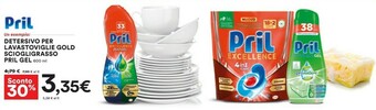 Coop Pril Detersivo Per Lavastoviglie Gold Sciogligrasso offerta