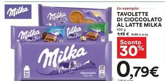 Coop Milka Cioccolato offerta