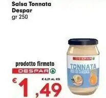 Despar Despar Salsa Tonnata offerta