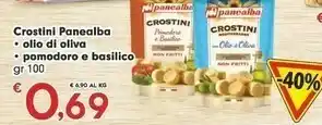 Eurospar Panealba Crostini Gusto Pomodoro E Basilico 100 G(ml) offerta