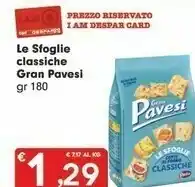 Eurospar Pavesi Le Sfoglie Classiche 180 Gr offerta