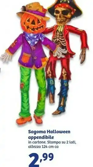 In'S Mercato Sagoma Halloween Appendibile In Cartone offerta