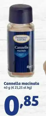 In'S Mercato Premiati Sapori Cannella Macinata offerta