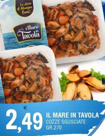 IL MARE IN TAVOLA COZZE SGUSCIATE GR.270
