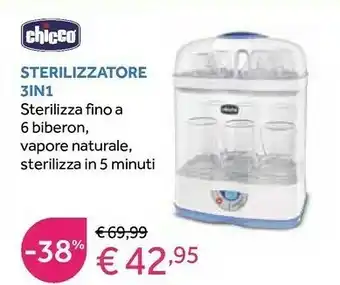 Prenatal Chicco Sterilizzatore 3 In 1 offerta