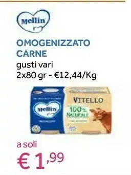 Mellin Omogeneizzato Carne Di Vitello