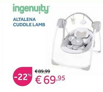 Prenatal Ingenuity Altalena Cuddle Lamb offerta