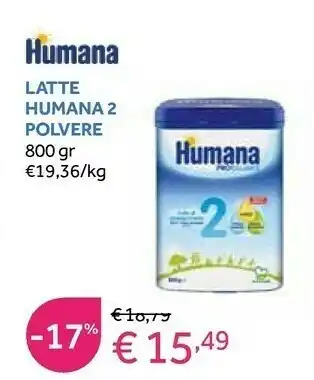 Prenatal Humana Latte 2 Polvere offerta